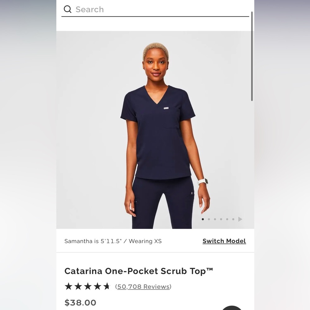 FIGS  Catarina One-Pocket Scrub Top